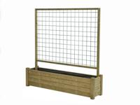 Bloembak met rek 40x180cm - Talen buitenmeubelen