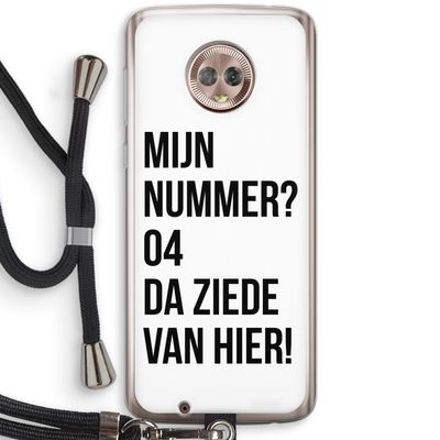 Da ziede van hier: Motorola Moto G6 Transparant Hoesje met koord