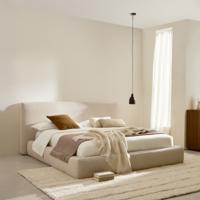 Kave Home Bed 'Blok' 180 x 200cm, kleur Beige