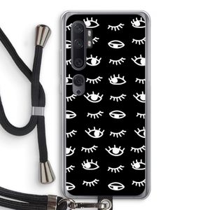 Eye pattern #3: Xiaomi Mi Note 10 Transparant Hoesje met koord