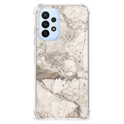 Samsung Galaxy A23 Anti-Shock Hoesje Marmer Beige Samsung Galaxy A23 Anti-Shock Hoesje Marmer Beige