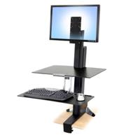 Ergotron 97-845 / SINGLE MONITOR TALL USER ACCESS PC/monitor-trolley 1-voudig Zwart
