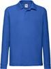 Fruit Of The Loom F504K Kids´ Long Sleeve 65/35 Polo - Royal Blue - 128 - thumbnail