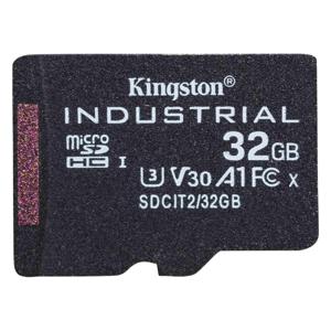 Kingston microSDHC Industrial C10 A1 pSLC Card Single Pack 32GB