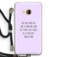 Gek: HTC U Play Transparant Hoesje met koord