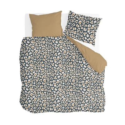 Dekbedovertrek Katoen Lazy Leopard Okergeel Stippen 240x200 Cm Byrklund - Dekbed-Discounter.nl