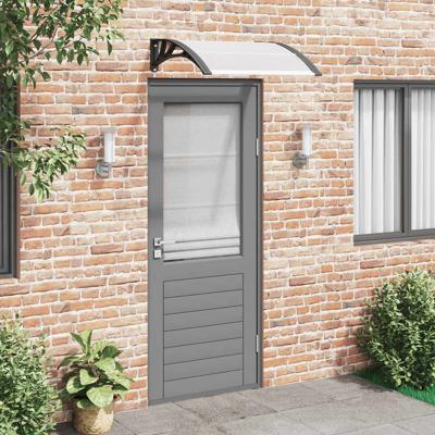 VidaXL Deurluifel 200x75 cm pc zwart en transparant