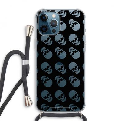 Musketon Skulls: iPhone 12 Pro Max Transparant Hoesje met koord