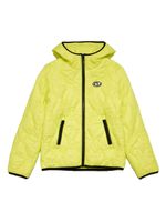 Diesel Kids veste matelassée à logo appliqué - Jaune