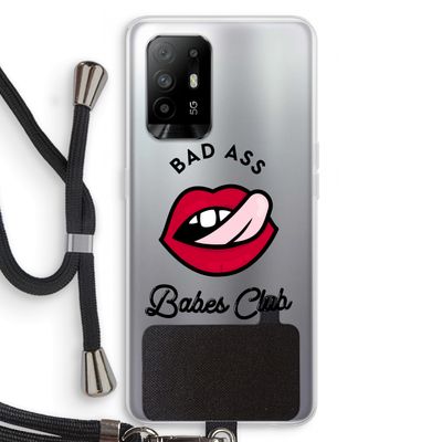 Badass Babes Club: Oppo A94 5G Transparant Hoesje met koord