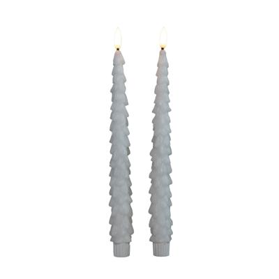 Dinerkaars kerstboom 27 cm wit - Annas collection