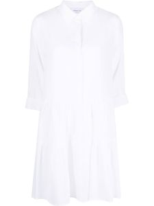 Fabiana Filippi robe-chemise en coton à volants superposés - Blanc