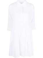 Fabiana Filippi robe-chemise en coton à volants superposés - Blanc - thumbnail