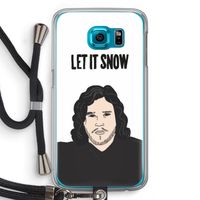 Let It Snow: Samsung Galaxy S6 Transparant Hoesje met koord