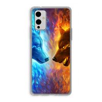 Fire & Ice: OnePlus 9 Transparant Hoesje