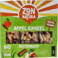 Zonnatura Noten appel kaneel reep 25 gram bio
