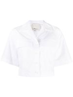 3.1 Phillip Lim chemise crop à manches courtes - Blanc - thumbnail