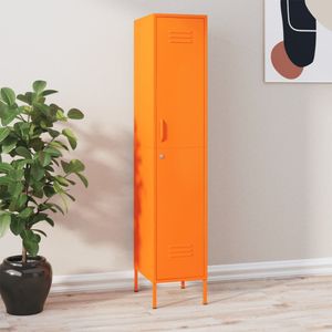 Lockerkast 35x46x180 cm staal oranje