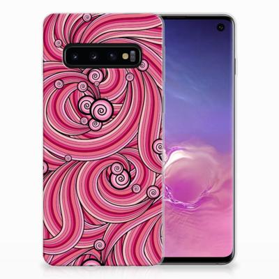 Samsung Galaxy S10 | Hoesje maken | Swirl Pink Samsung Galaxy S10 | Hoesje maken | Swirl Pink