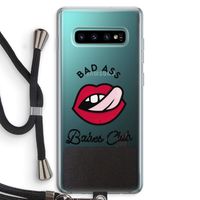Badass Babes Club: Samsung Galaxy S10 Plus Transparant Hoesje met koord