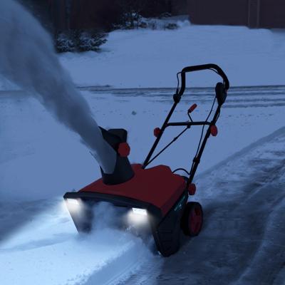 Elektrische Sneeuwblazer met Ledlampen en 15 A Motor 50 cm Werkbreedte 25 cm Werkhoogte Bekabelde Ontruimingsmachine Rood