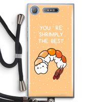 You're Shrimply The Best: Sony Xperia XZ1 Transparant Hoesje met koord - thumbnail