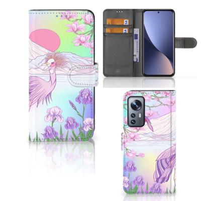 Xiaomi 12 | 12X | Telefoonhoesje | Met pasjeshouder | Bird
