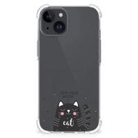 iPhone 15 Plus Stevig | Bumper Hoesje | Cat Good Day