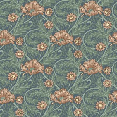 Dutch Wallcoverings Angas - Esther Blue - Blauw