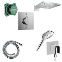Hansgrohe Raindance Select Doucheset - handdouche - doucheslang - handdouchehouder - hoofddouche - thermostaat - inbouwdeel - chroom GA20119/603244/SW773886/SW157192/SW918119/SW918161