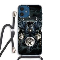 Sinister Wings: iPhone 12 Transparant Hoesje met koord