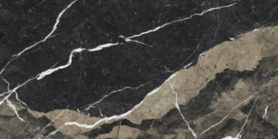 Vloer-/wandtegel marmerlook Energieker Ekxtreme 120x60cm pierre black mat gerectificeerd
