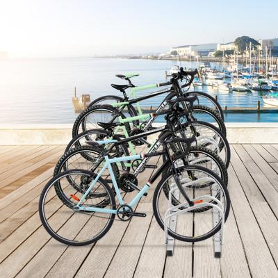 5 Fietsenrek voor Kinderen Fiets Bergfiets en Stuntfiets Fietsenstalling voor Huis/Tuin/Gang/Garage en Speeltuin Zwart/Zilver