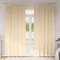 Gordijnen met gordijnen 2 pcs Crme Polyester