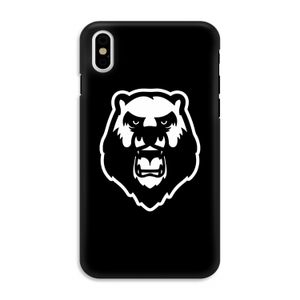 Angry Bear (black): iPhone XS Tough Case