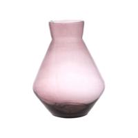 Bloemenvaas Alexandra - transparant mauve - eco glas - D19 x H25 cm