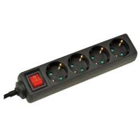 VB Extend Stekkerdoos - met schakelaar - 4 aansluitingen - zwart