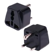 Draagbare universele socket naar (kleine) Zuid-Afrika Plug Power Adapter reislader (zwart)