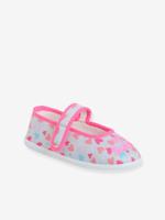 Kinderschoentjes met ballerina-stijl en klittenband rozen