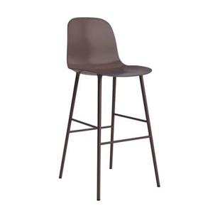 Normann Copenhagen Form Barkruk High 75 cm - Staal - Bruin