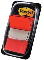 Post-it index standaard, ft 24,4 x 43,2 mm, houder met 50 tabs, rood - thumbnail