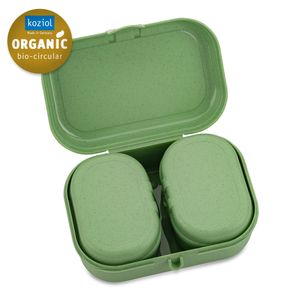 Koziol Bio-Circulair - Pascal Mini Lunchbox Set van 3 Stuks - Gerecycled Zonnebloemolie - Groen
