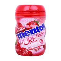 Mentos kauwgom pure fresh strawberry mini (10x 12 stuks)