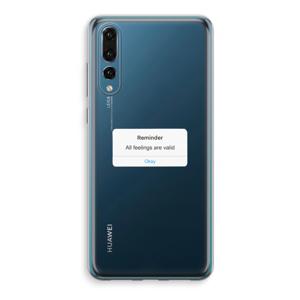 Reminder: Huawei P20 Pro Transparant Hoesje