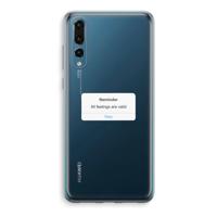 Reminder: Huawei P20 Pro Transparant Hoesje - thumbnail