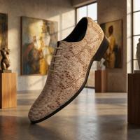 Ivory Python Lureaux - Handgemaakte Nette Schoenen Voor Heren