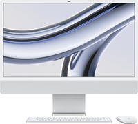 Apple iMac Apple M M3 59,7 cm (23.5") 4480 x 2520 Pixels 8 GB 256 GB SSD Alles-in-één-pc macOS Sonoma Wi-Fi 6E (802.11ax) Zilver - thumbnail