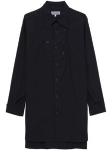 Yohji Yamamoto chemise en coton à manches longues - Noir