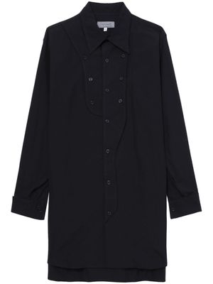 Yohji Yamamoto chemise en coton à manches longues - Noir