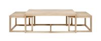 Bendt Salontafel 'Elton' set van 3 stuks, kleur eiken Bendt Salontafel 'Elton' set van 3 stuks, kleur eiken